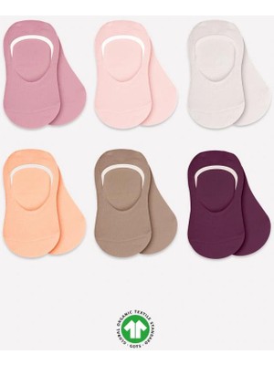 Butik Bfs Nessiworld Mix Babet Çorap 6'lı BS30101M Gül Kurusu