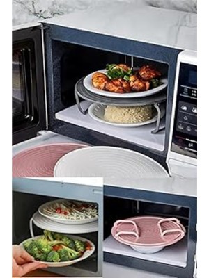 PremiumPort Pratik Katlanabilir Buzdolabı ve Mikrodalga Rafı, Ayaklı, Isıya Dayanıklı