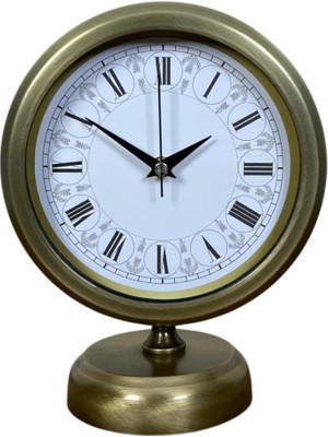 ForWhat Büro Ev Ofis Hediyesi Için 20X25CM Biçimli Dekor Metal Masa Saati