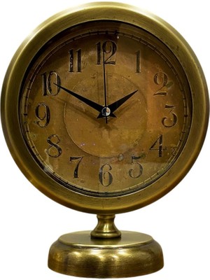 ForWhat Büro Ev Ofis Hediyesi Için 20X25CM Dizayn Dekor Metal Masa Saati