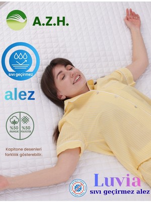 A.Z.H. Luvia Kapitoneli Fitted Sıvı Geçirmez Alez Full Kenarlı Yatak Koruyucu