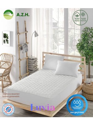 A.Z.H. Luvia Kapitoneli Fitted Sıvı Geçirmez Alez Full Kenarlı Yatak Koruyucu