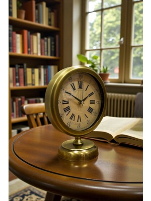 Toyigoo Majestic Time Eskitme 25 x 20 cm Metal Masa Saati TYGO-RS34YT