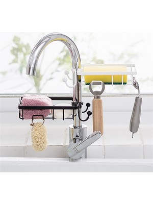 Toyigoo Paslanmaz Çelik Mutfak Banyo Musluğuna Sabitlenebilir Sabunluk (4881) TYGO-RSGO34