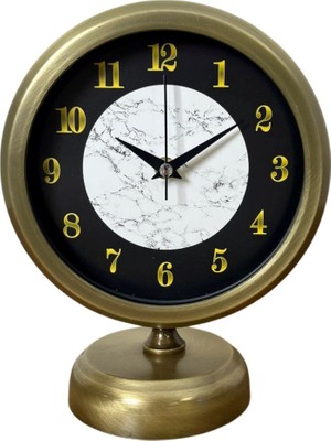 ForWhat Büro Ev Ofis Hediyesi Için 20X25CM Aura Dekor Metal Masa Saati