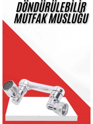 Toyigoo Her Yere Dönebilen Tasarruflu Mutfak Musluk Başlığı Ucu Musluk Ucu Oynar Başlıklı Tygoo-Rshb