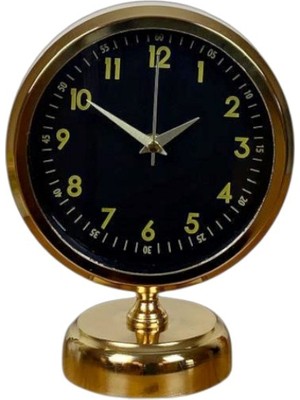 ForWhat Büro Ev Ofis Hediyesi Için 20X25CM Golden Armani Metal Masa Saati