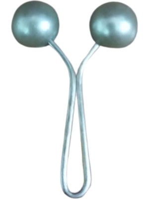 Toyigoo Eşarp Klipsi Top Model Düz Gri 1 Adet TYGO-RS34YT