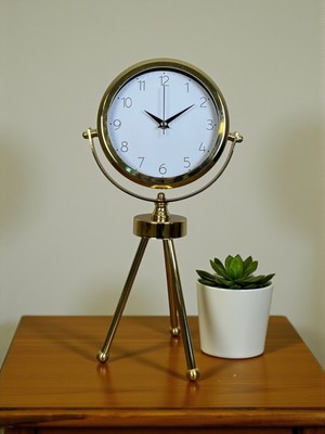 Toyigoo Zentime Luxe Glow Gold Üç Ayaklı Metal Masa Saati TYGO-RS34YT