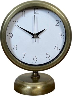 ForWhat Büro Ev Ofis Hediyesi Için 20X25CM Sade Dekor Metal Masa Saati