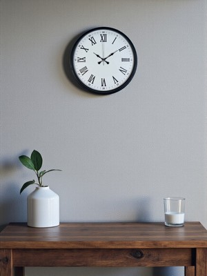 Toyigoo Zentime 36 cm Siyah Dekoratif Duvar Saati TYGO-RS34YT