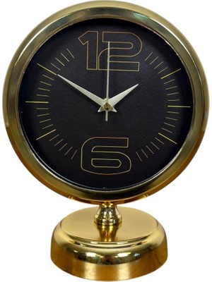 ForWhat Büro Ev Ofis Hediyesi Için 20X25CM Golden Siyah Masa Saati