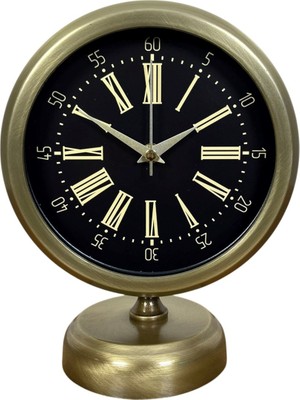 ForWhat Büro Ev Ofis Hediyesi Için 20X25CM Sanat Dekor Metal Masa Saati
