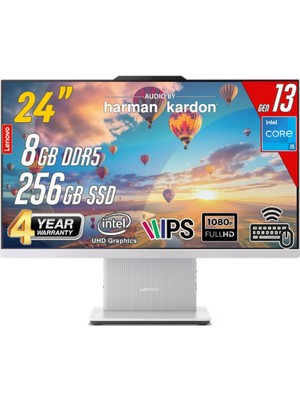 Lenovo Ideacentre 24IRH9 Intel Core I5-13420H 8gb 256GB 23.8 Fhd Freedos Beyaz All In One Bilgisayar