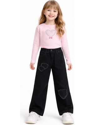 Modaplaza Kız Çocuk Inci Yıldız Nakışlı Pantolon