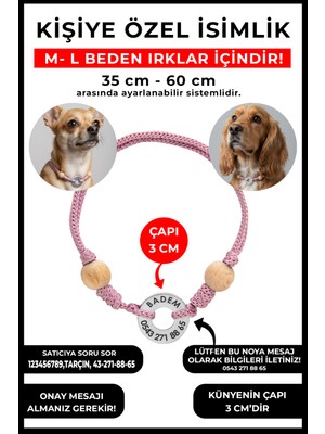 Feyza Design Kişiye Özel Yuvarlak Çelik Isimlik Kolye, Hafif Zincir, 2 Renk Seçeneği