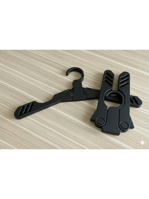 PremiumPort Pratik ve Şık Katlanabilir 3D Baskı Seyahat Askılığı (2 Adet)