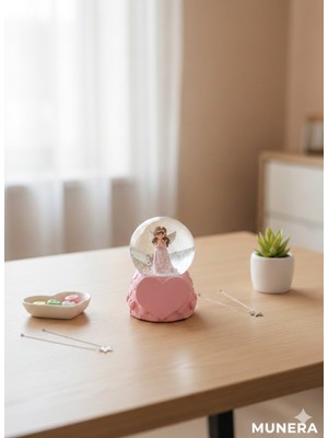 PremiumPort Bebek Odası Dekorasyonları Için Rüya Gibi Kar Küresi Işıklı