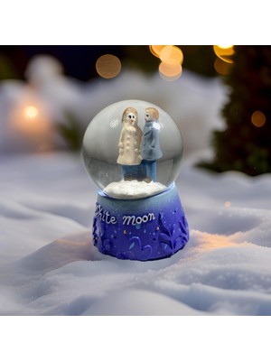 PremiumPort Parlak Işıklı Kar Küresi, Zarif ve Büyüleyici Dekorasyon Parçası