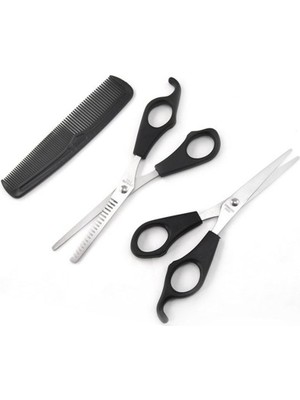 LTG Nova Kuaför Seti Saç Kesme ve Inceltme Makası Tarak Hediye 3lü Set