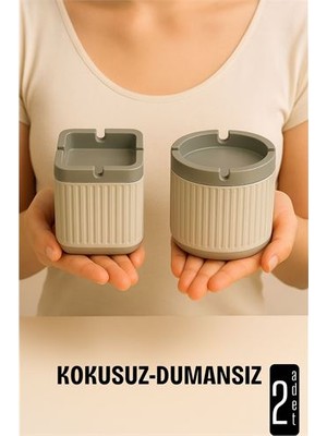 Toyigoo Kokusuz Dumansız Küllük - 2 Li Küllük Seti Kafe Küllüğü Restoran Küllüğü Masaüstü Kü