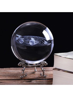PremiumPort 3D Cam Küre Dekoratif Metal Ayaklı, Şık ve Modern Tasarım