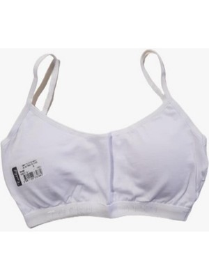 Tutku Genç Kız Çocuk Ip Askılı Kaplı Alıştırma Sutyeni-Beyaz-M