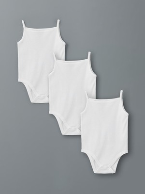 Lc Waikiki Yeni Sezon Organik Kumaş Kız Bebek Çıtçıtlı Bodysuit 3'lü