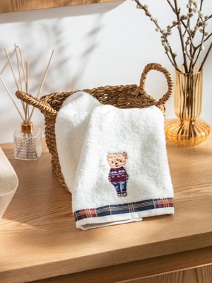 Lc Waikiki Yeni Sezon Ayı Teddy Nakışlı Yüz Havlusu 50X80 cm