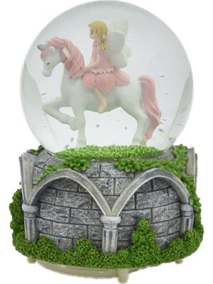 PremiumPort Büyük Boy Peri Kızı Unicorn Motorlu Kar Topu, Eğlence Dolu Kış Keyfi