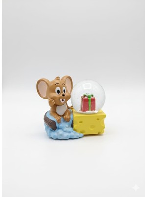 PremiumPort Parlak Kar Küresi, Şık ve Zarif Noel Dekorasyonu, El Işçiliği