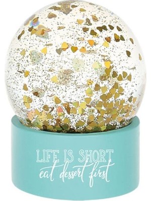 PremiumPort Gök Mavisi Kar Küresi, 65MM, Şık ve Zarif Dekor Parçası