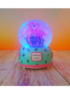 PremiumPort Şık ve Renkli Kar Küresi, Dekoratif Hediye, Büyüleyici Manzara Tasarımı