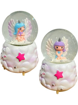 PremiumPort Motorlu Pilli Kar Küresi, Işıklı ve Sesli Eğlence Seti