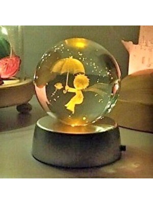 PremiumPort Işıklı Cam Küre, Dekoratif ve Şık Hediye, Masalsı Atmosfer