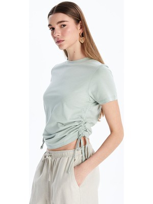 Lc Waikiki Yeni Sezon Bisiklet Yaka Kadın Tişört