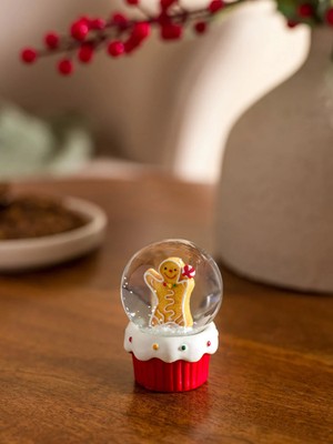 PremiumPort Yılbaşı Temalı Kar Küresi 5 Cm, Şık ve Parlak Dekorasyon Hediye