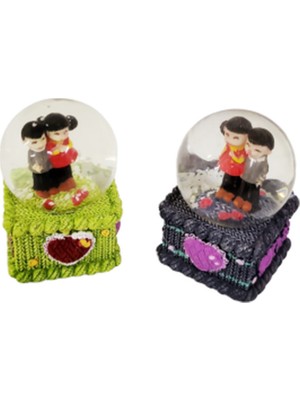 PremiumPort Parlak ve Şık Küçük Su Küresi, Dekoratif ve Şeffaf Tasarım