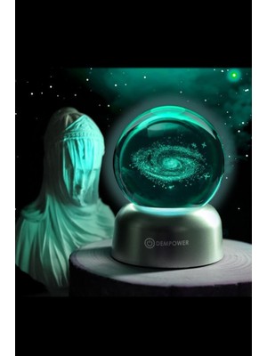 PremiumPort Renkli 3D LED Işıklı Küre, Şık ve Dekoratif Aydınlatma Hediye