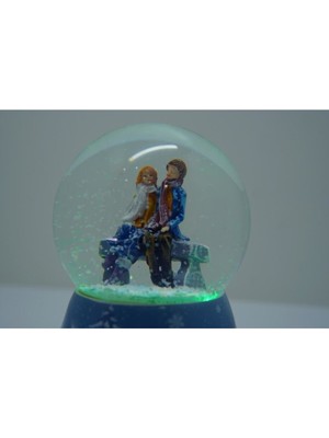 PremiumPort Parlak ve Şık Kar Küresi, Dekoratif ve Estetik Süs Aksesuarı