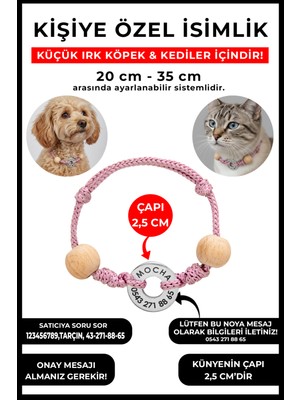 Feyza Design Kişiye Özel Yuvarlak Çelik Isimlik Kolye, Renk Seçenekli, Hafif Zincir