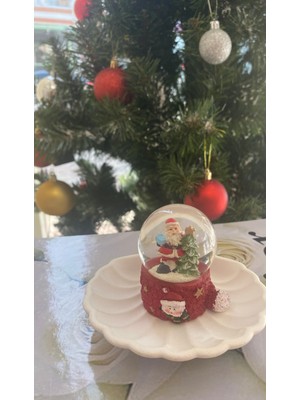 PremiumPort Büyük Boy Kar Küresi, Rüya Gibi Noel Temalı Dekorasyon Parçası