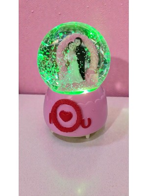 PremiumPort Sevgililer Günü Büyük Boy Püskürtmeli Kar Küresi, Hediye Alternatifi