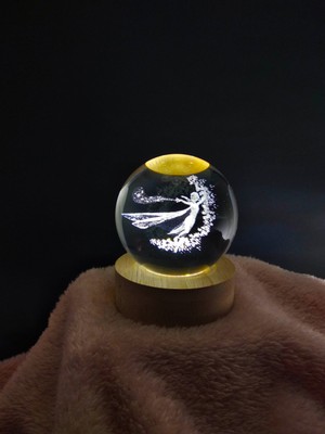 PremiumPort LED Işıklı USB Kablo Cam Küre Dekoratif Aydınlatma