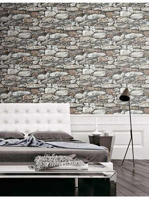 PremiumPort 3D Taş Desenli Kendinden Yapışkanlı Duvar ve Kapı Kaplama 3m x 60CM