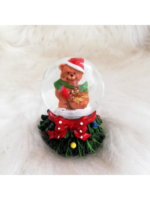 PremiumPort Parlak Yeşil Kar Küresi, Zarif ve Şık Dekorasyon Parçası