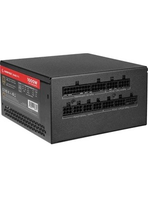 Pazarcan Rampage Rage P15 1000W 80+ Gold Apfc Hdb 14CM Fan Full Moduler Psu (Si̇yah)