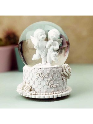 PremiumPort Büyük Boy Işıklı Kar Küresi, Şık ve Şaşırtıcı Dekorasyon Parçası