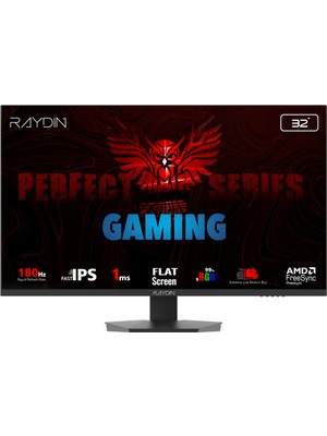 Pazarcan Raydin Eg32Eqi-180Hz, 31.5&amp;quot;, 1ms, 180Hz, 2k Quad Hd, 2xhdmi, Dp, Hoparlör, IPS Led, Flat,