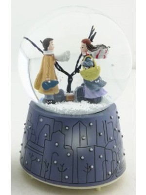 PremiumPort Beyaz Kar Küresi, Orta Boy, Sıcak ve Şık Dekoratif Hediye